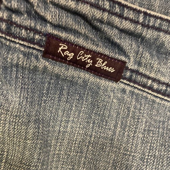 VTG 1980’s Rag City Blues Los Angeles High Waisted Jeans Sz 9/10 Button Fly - Picture 4 of 14